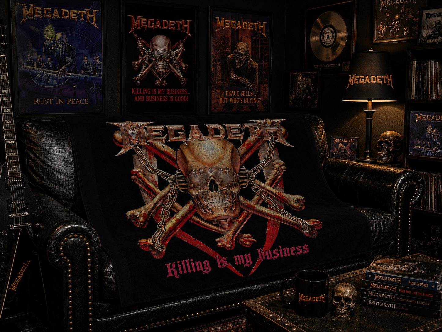 Rocksax Megadeth Blanket - Killing Is My Business
