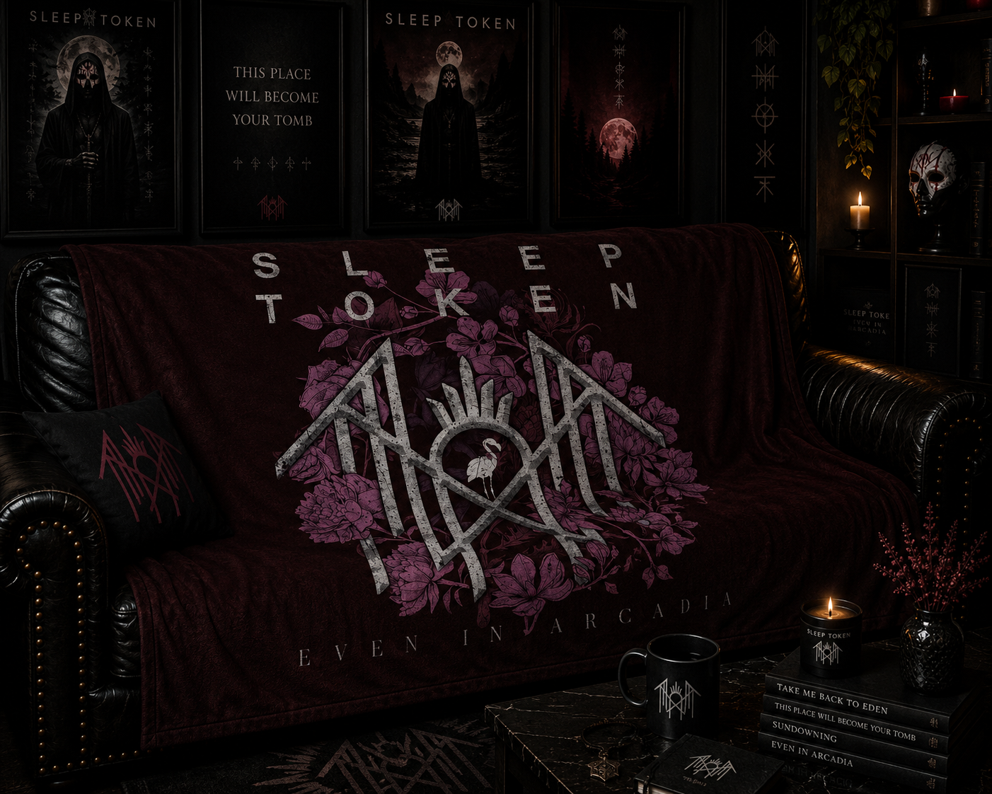 Rocksax Sleep Token  Blanket - Even In Arcadia 3