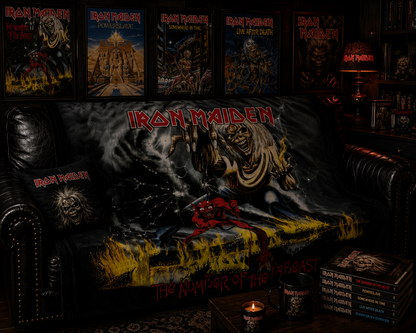 Rocksax Iron Maiden Blanket - Number of the Beast