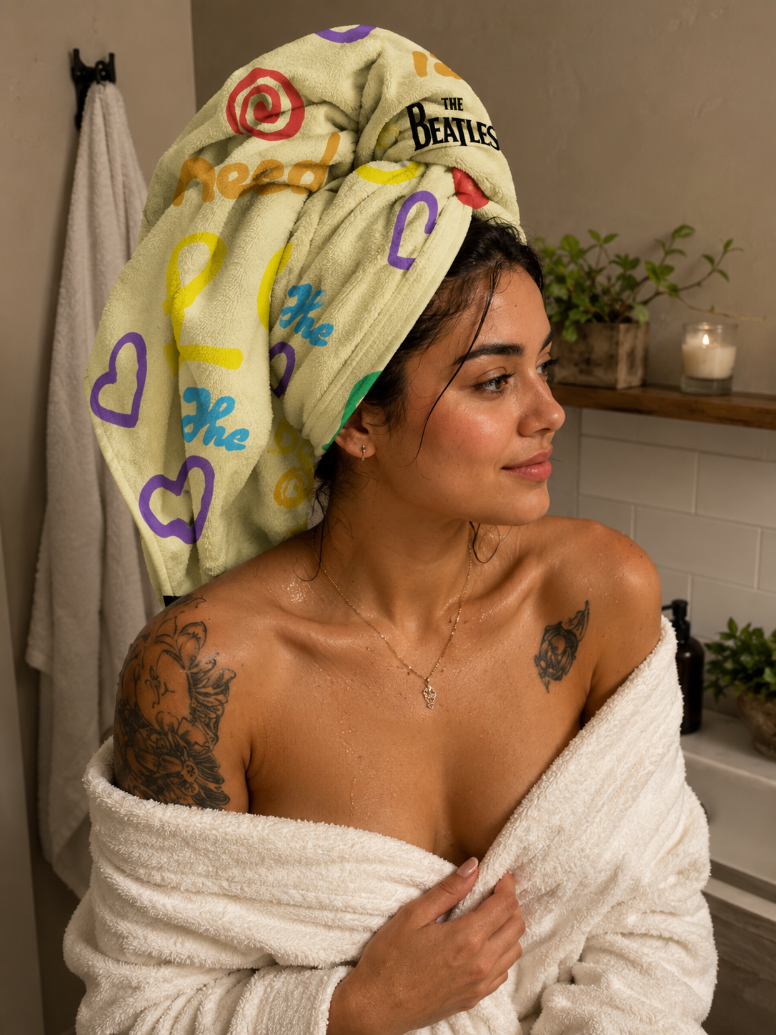 Rocksax The Beatles Towel - All The Need Is Love
