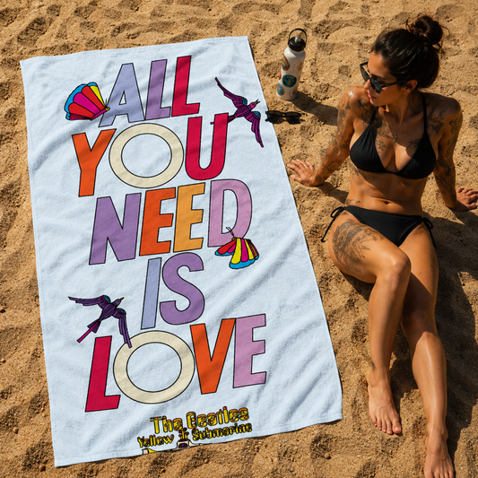 Rocksax The Beatles Towel - Love Is All You Need