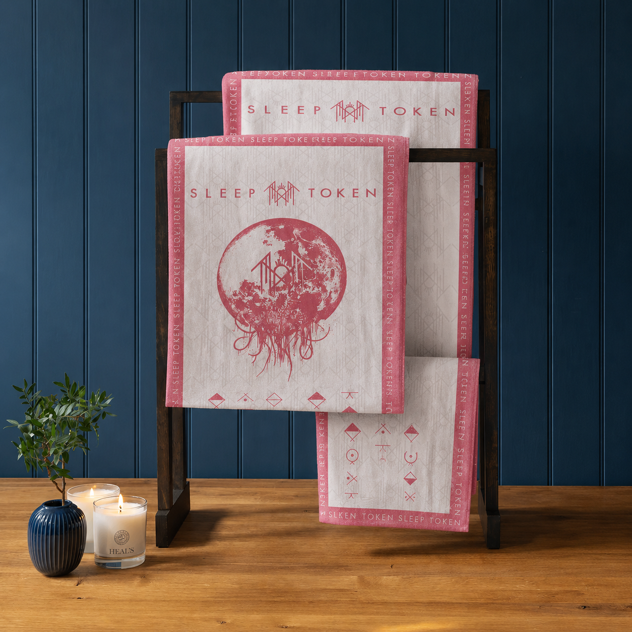 Rocksax Sleep Token Towel - Summoning White
