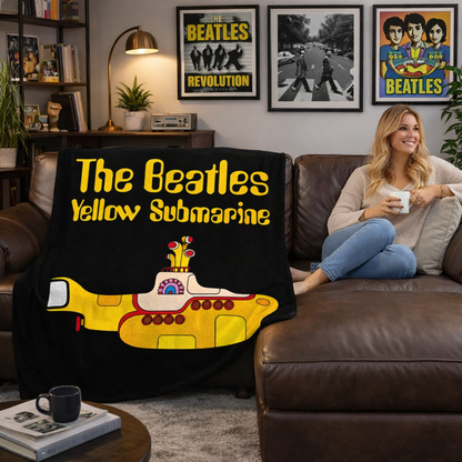 Rocksax The Beatles  Blanket - Yellow Submarine