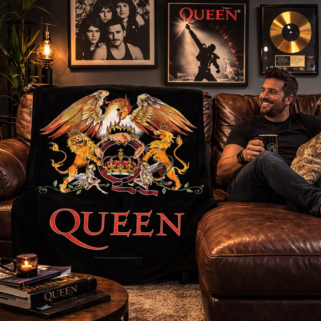 Rocksax Queen  Blanket - Crest
