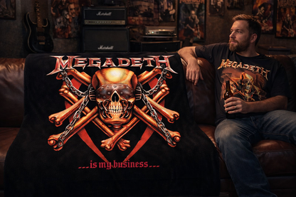Rocksax Megadeth Blanket - Killing Is My Business