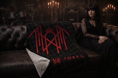 Rocksax Sleep Token  Blanket - Red Logo