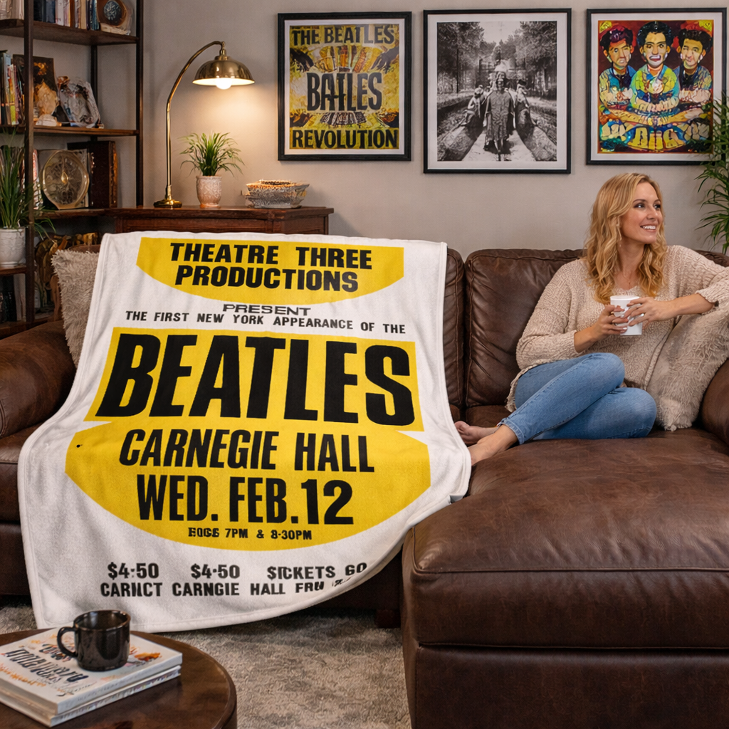 Rocksax The Beatles Blanket - Carnegie Hall