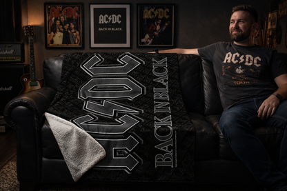 Rocksax AC/DC  Blanket - Back In Black