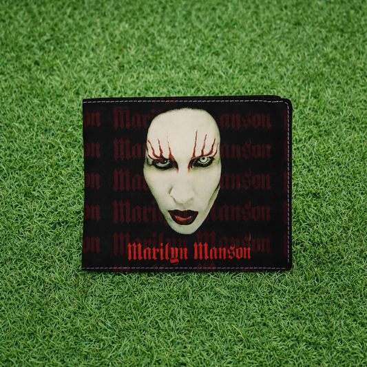 Rocksax Marilyn Manson Wallet - Logo / Red Lips