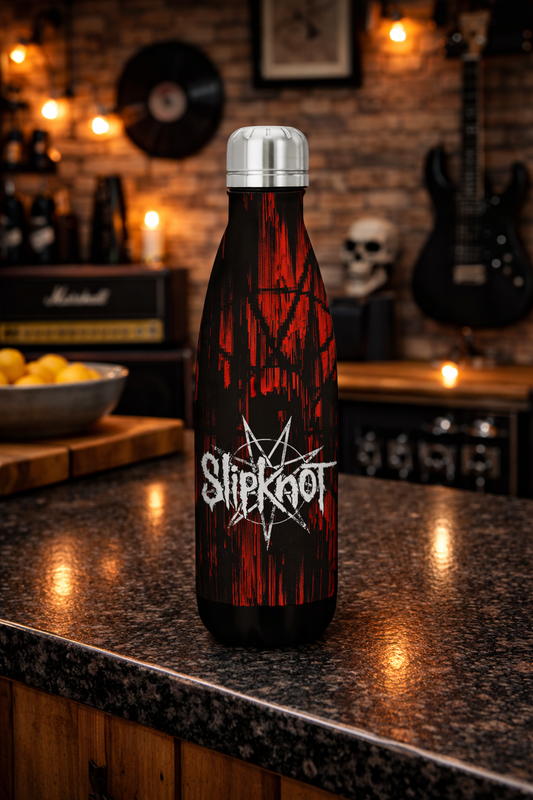 Rocksax Slipknot Drink Bottle - Glitch
