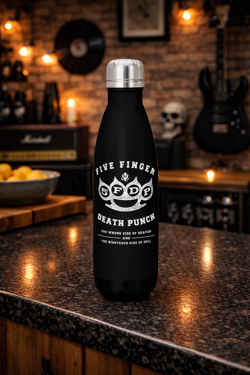 Rocksax Five Finger Death Punch Drink Bottle - Heaven & Hell