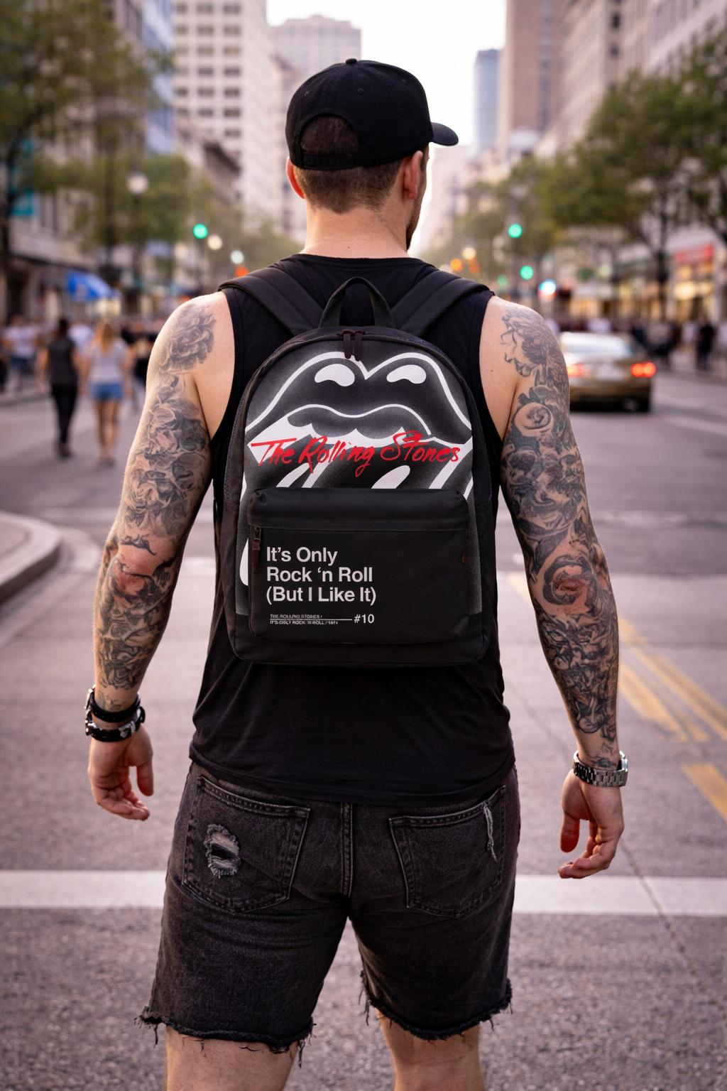 Rocksax The Rolling Stones Backpack - It's Only Rock 'N Roll