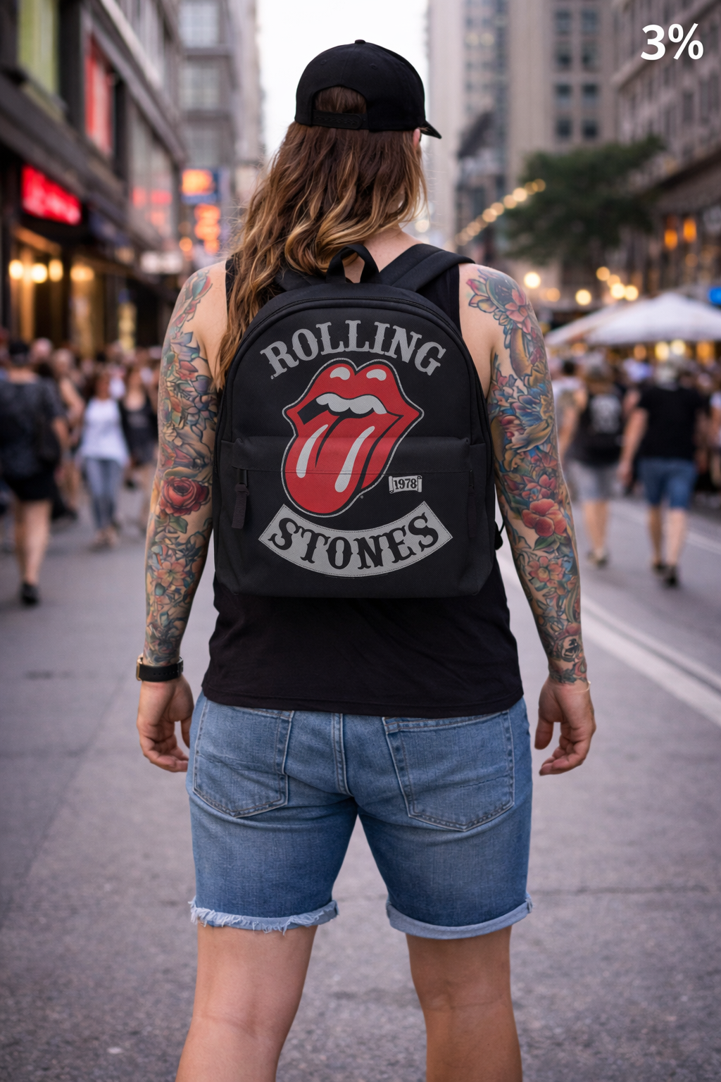 Rocksax The Rolling Stones Backpack - 1978 Tour