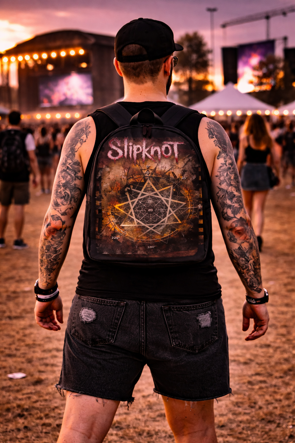 Rocksax Slipknot Backpack - Pentagram