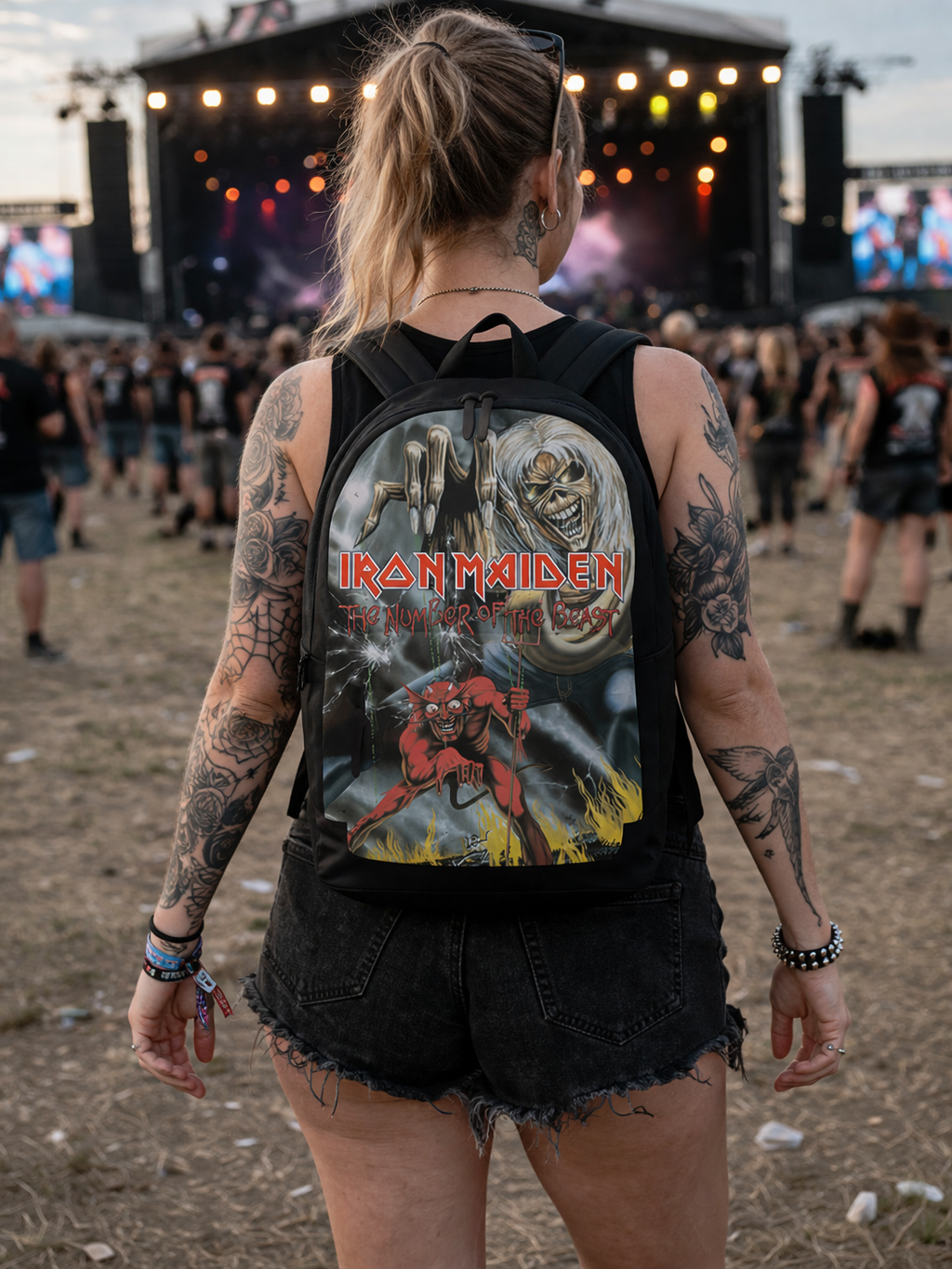 Rocksax Iron Maiden Backpack - Number Of The Beast