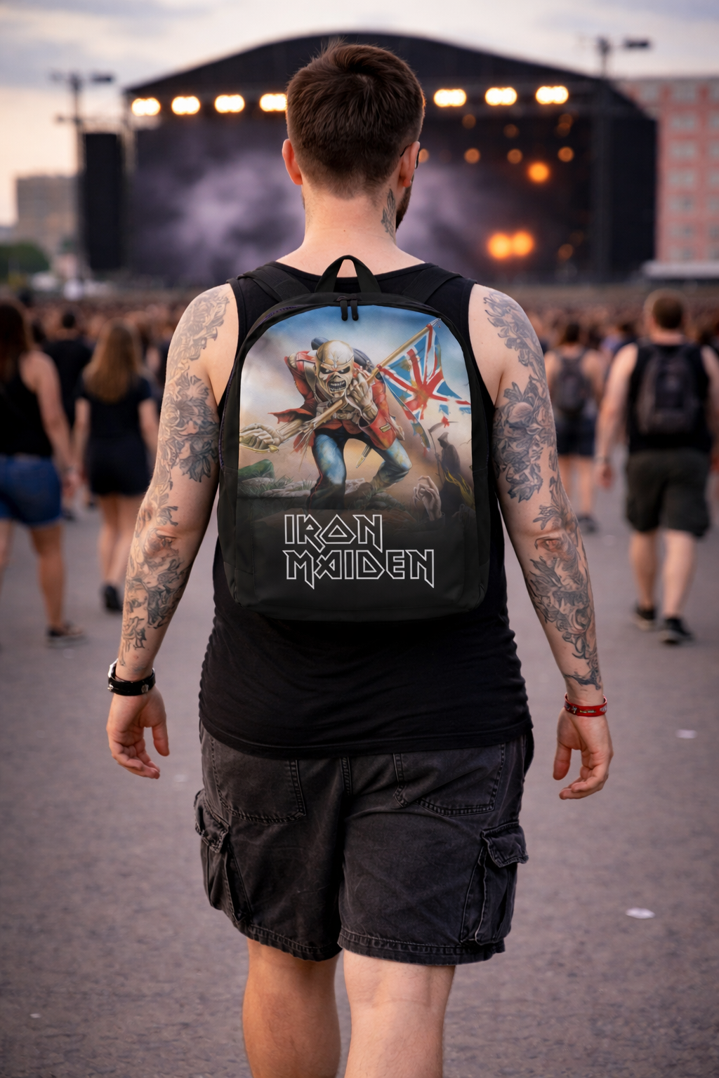 Rocksax Zaino Iron Maiden Tour: Ufficiale 43cm, Perfetto Per Scuola E Festival
