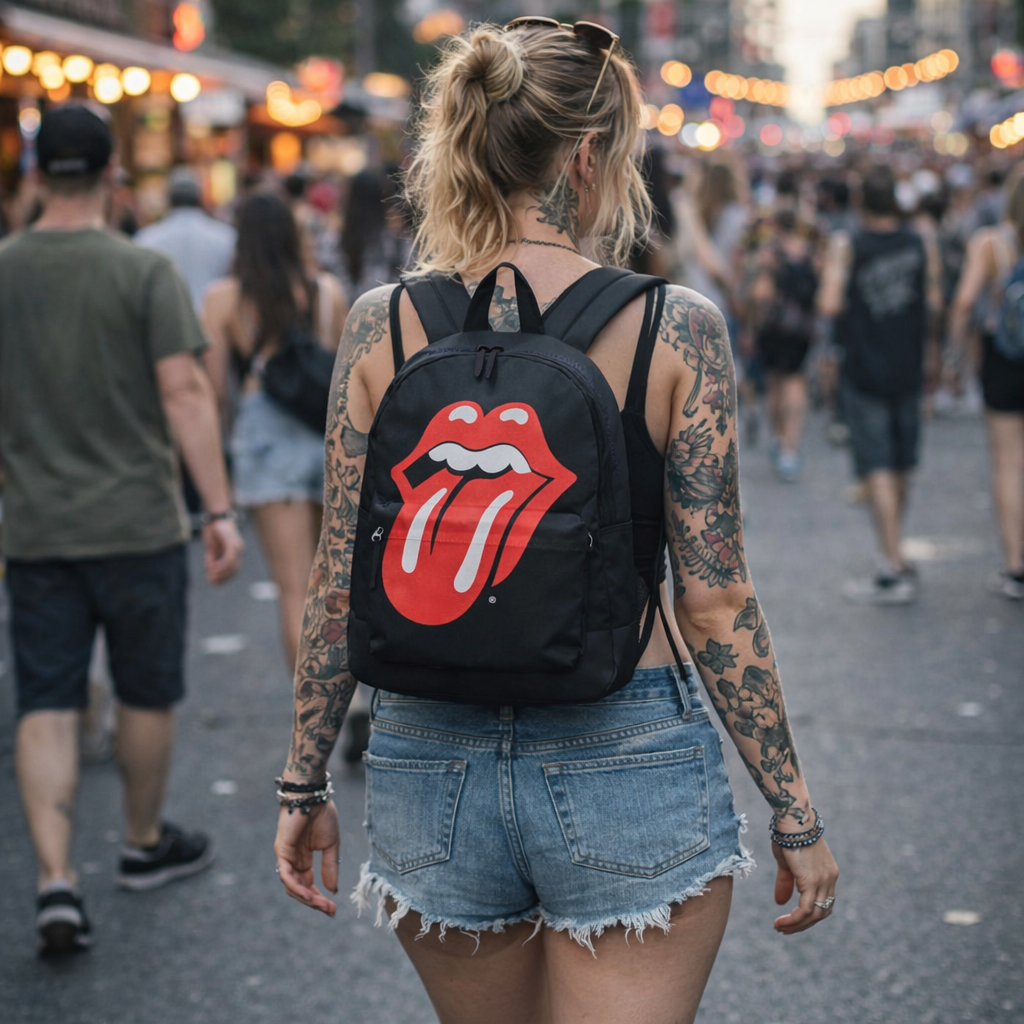 Rocksax The Rolling Stones Backpack - Tongue