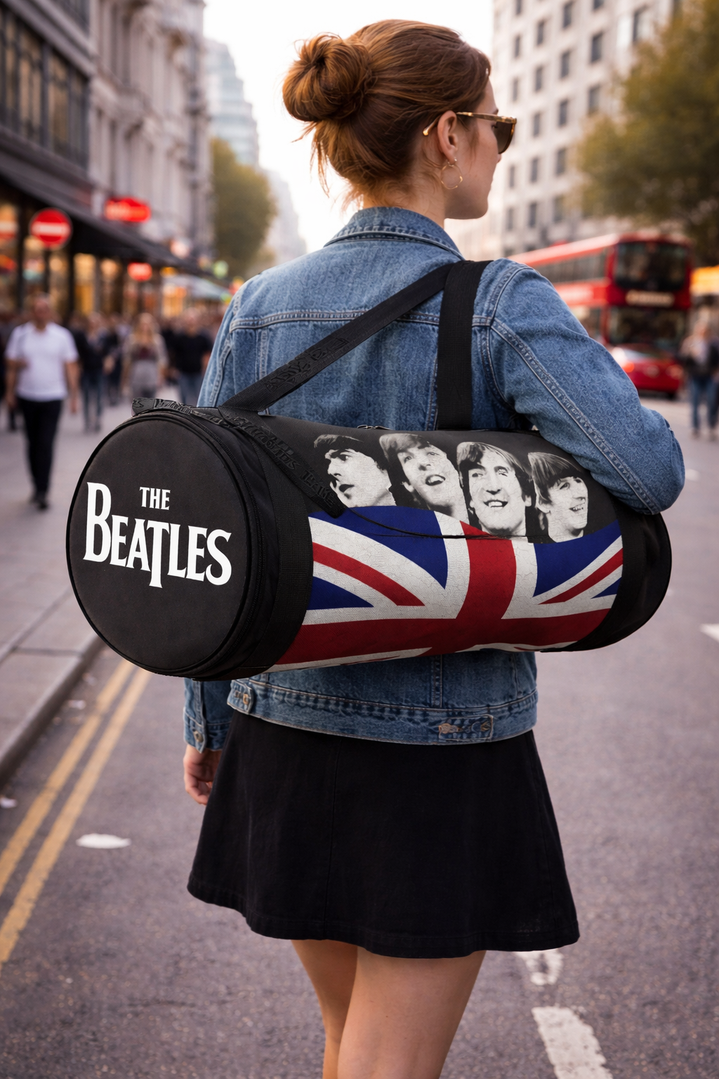 Rocksax The Beatles Duffle Bag - Let It Be ( Flag)