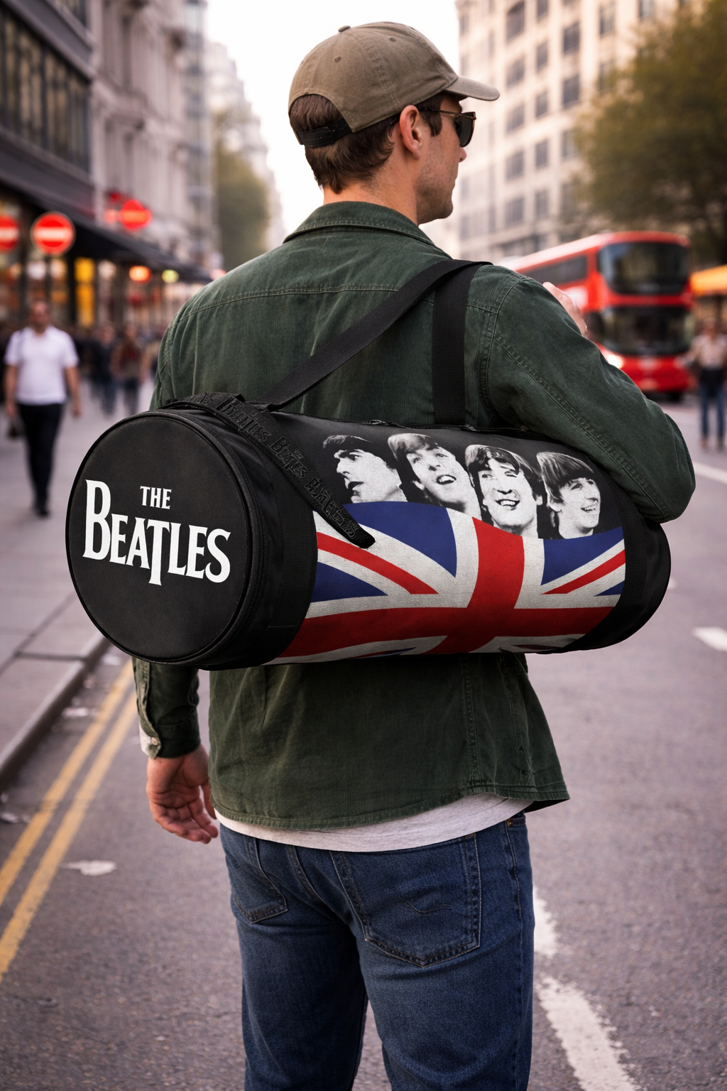Rocksax The Beatles Duffle Bag - Let It Be ( Flag)