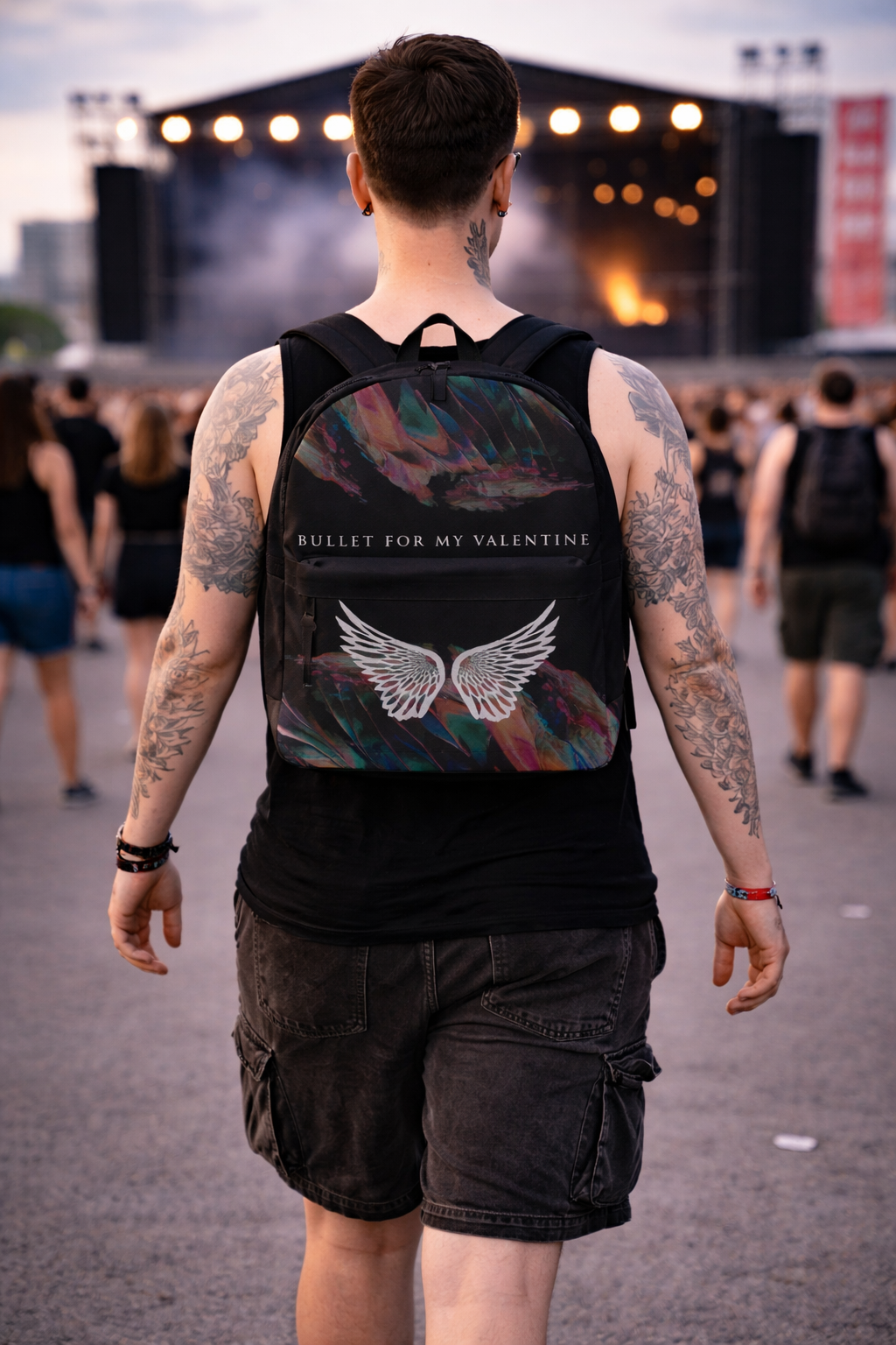 Rocksax Bullet For My Valentine Backpack - Wings 1