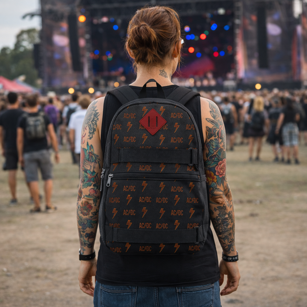 Rocksax AC/DC Skate Bag - Logo