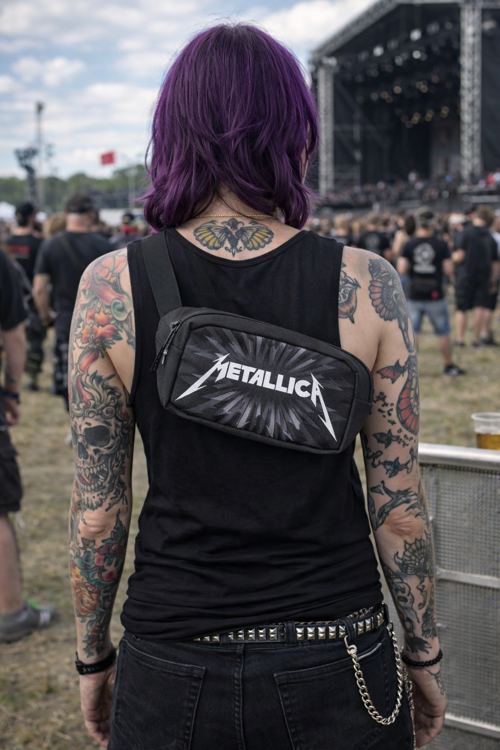 Rocksax Metallica Shoulder Bag - Lightning