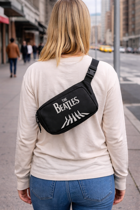 Rocksax The Beatles Shoulder Bag - Abbey Rd (B/W)