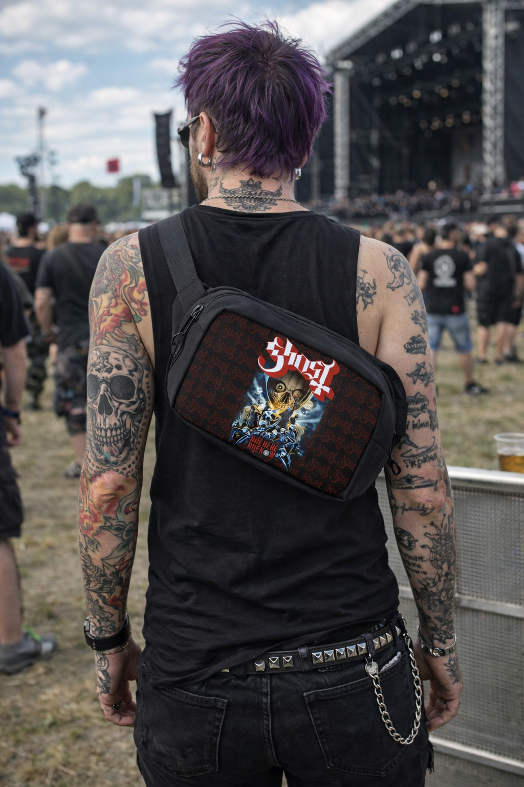 Rocksax Ghost Shoulder Bag - Rite Here, Rite Now