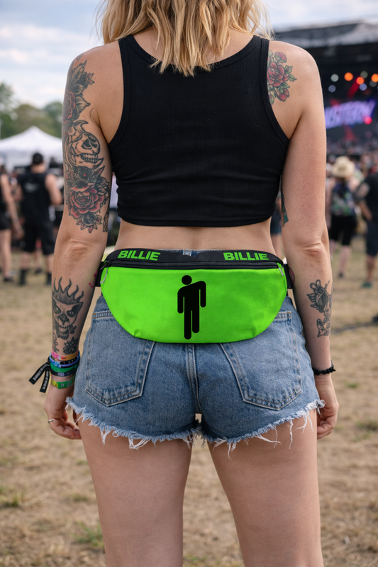 Rocksax Billie Eilish Bum Bag - Bad Guy Green