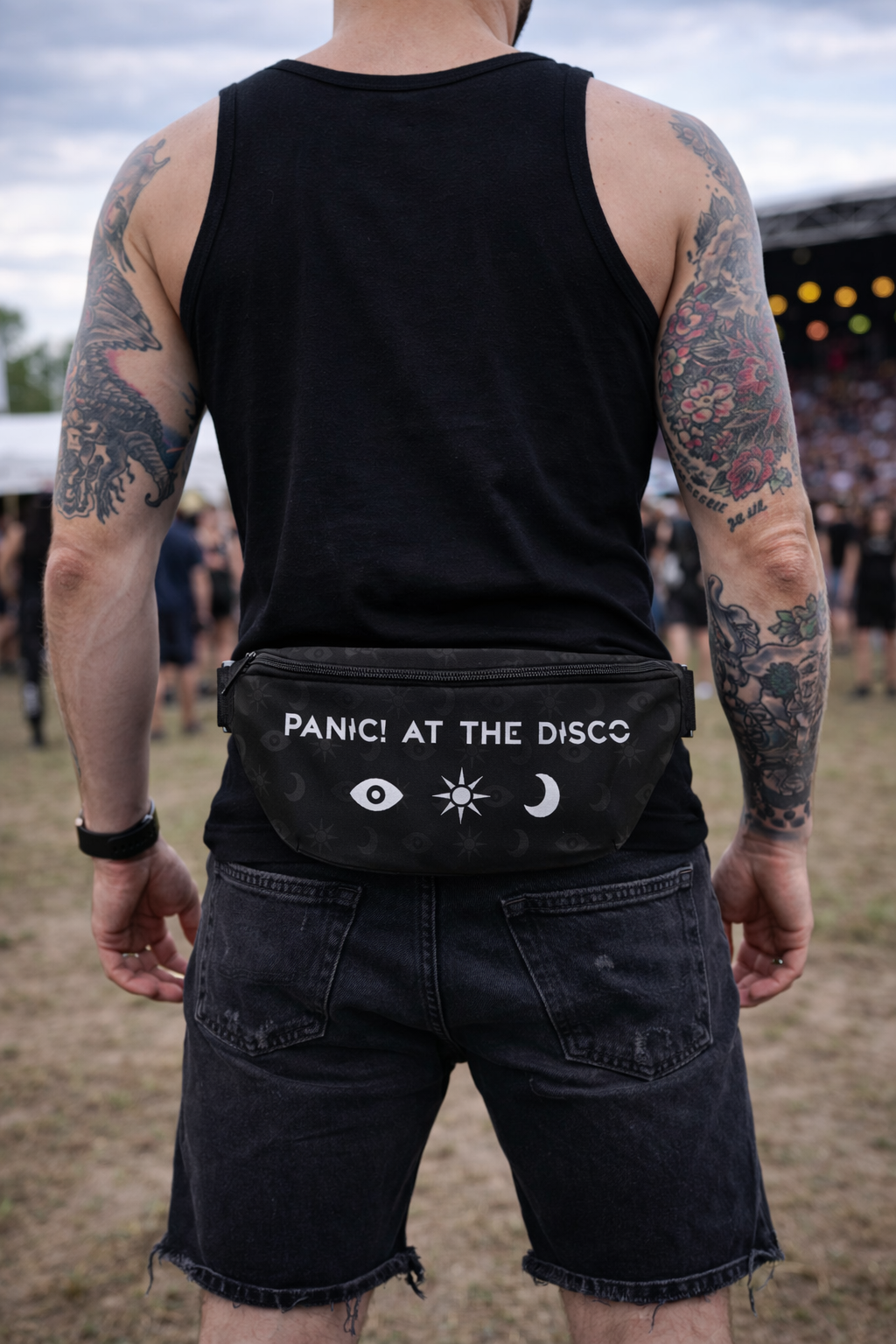 Rocksax Panic! At The Disco Bum Bag - 3 Icons