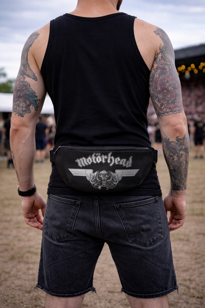 Rocksax Motorhead Bum Bag (Fanny Pack)- Wings Logo