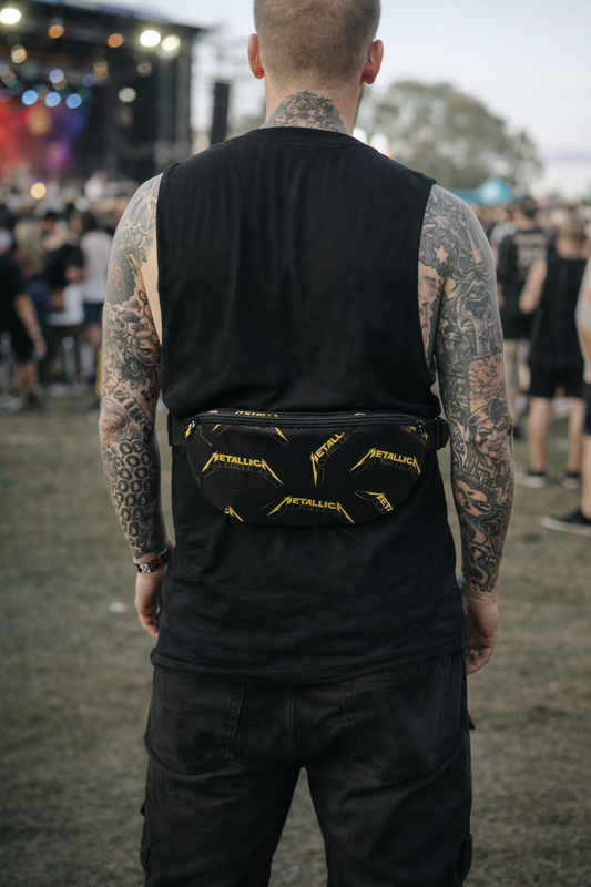 Rocksax Metallica Bum Bag (Fanny Pack)- Logo All Over Print
