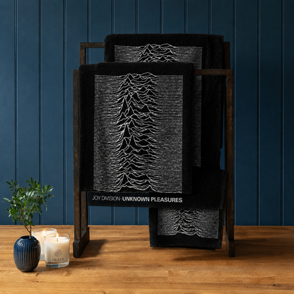 Rocksax Joy Division Towel - Unknown Pleasures Black