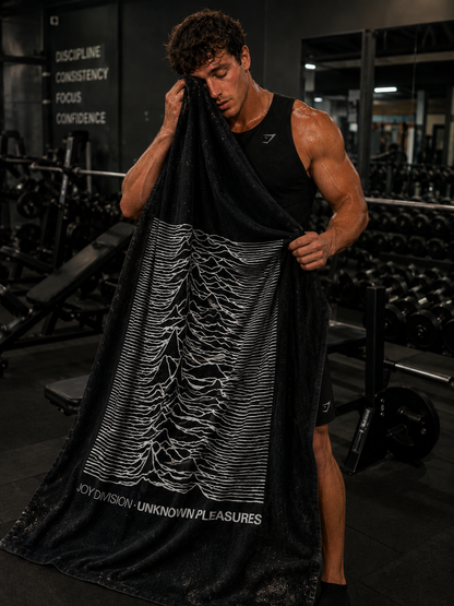 Rocksax Joy Division Towel - Unknown Pleasures Black