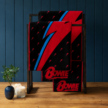 Rocksax David Bowie Towel - Lightening