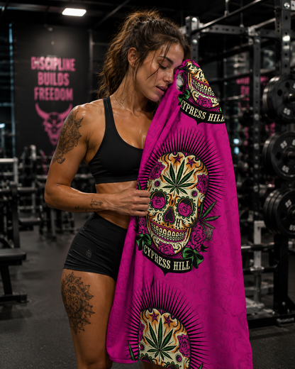 Rocksax Cypress Hill Towel - Tequila Sunrise Pink