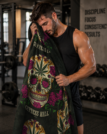 Rocksax Cypress Hill Towel - Tequila Sunrise Black