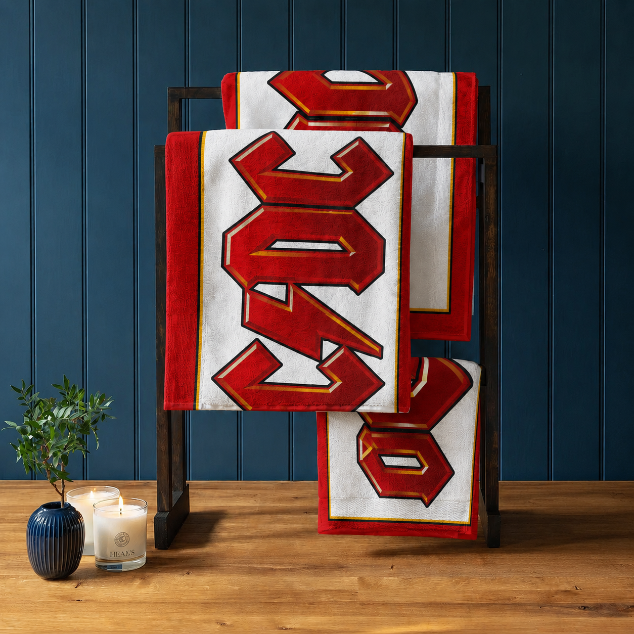 Rocksax AC/DC Towel - Logo White