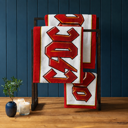 Rocksax AC/DC Towel - Logo White