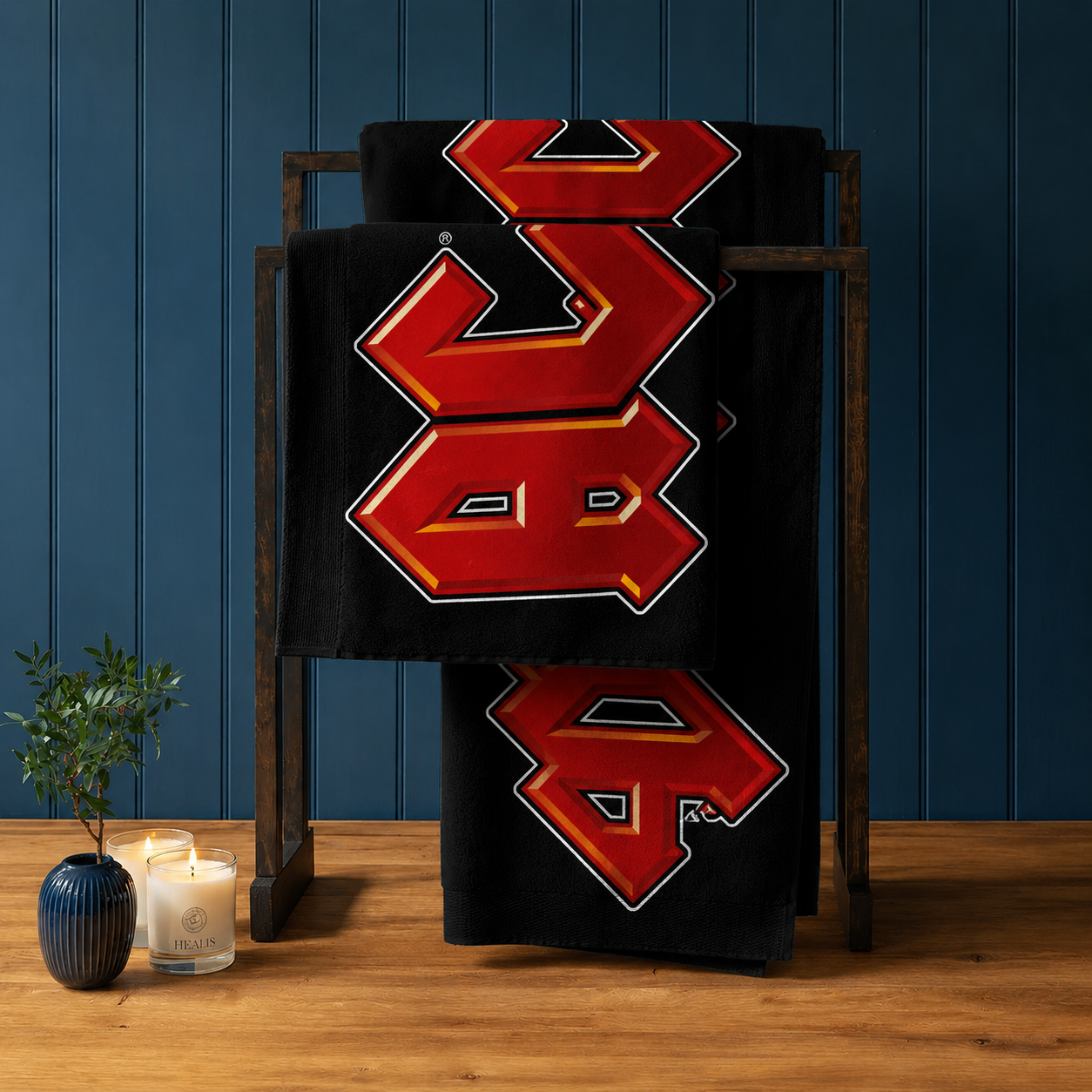 Rocksax AC/DC Towel - Logo Black