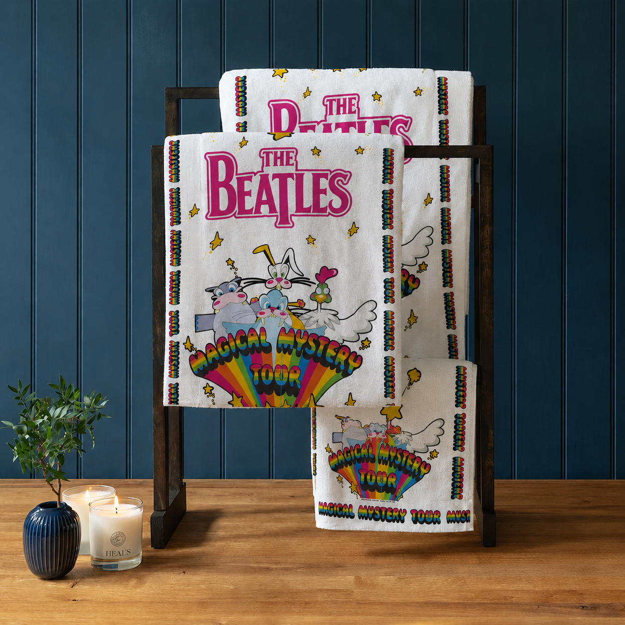Rocksax The Beatles Towel - Magical Mystery Tour White