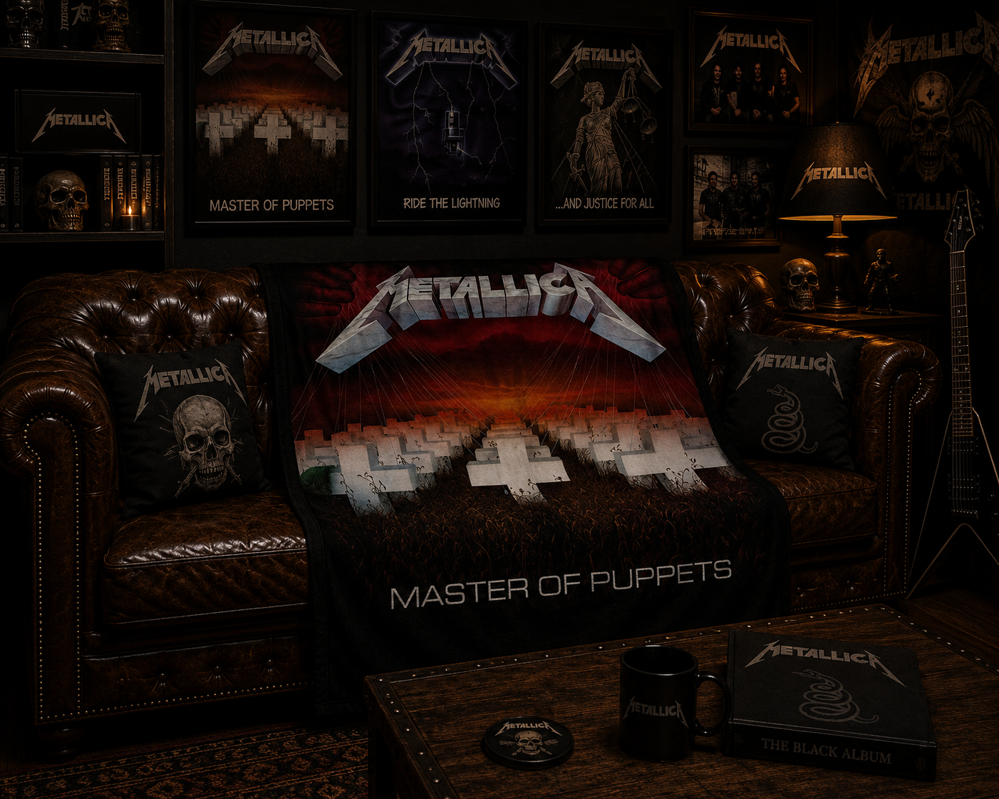 Rocksax Metallica  Blanket - Master of Puppets