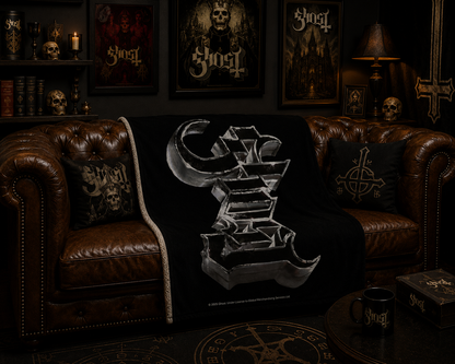 Rocksax Ghost  Blanket - Chrome Logo
