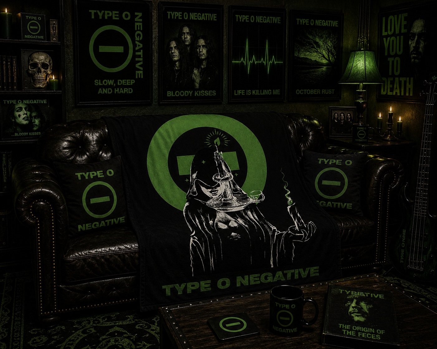 Rocksax Type O Negative Blanket - Witch