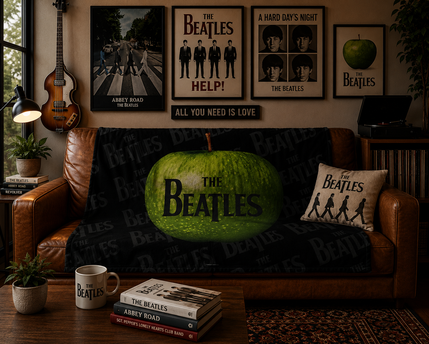 Rocksax The Beatles Blanket - Apple