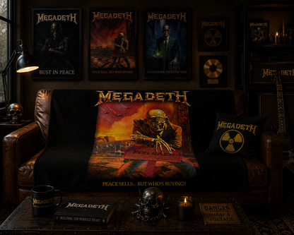 Rocksax Megadeth Blanket - Rust 2