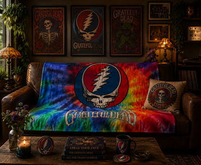 Rocksax Grateful Dead Blanket - Tie Dye