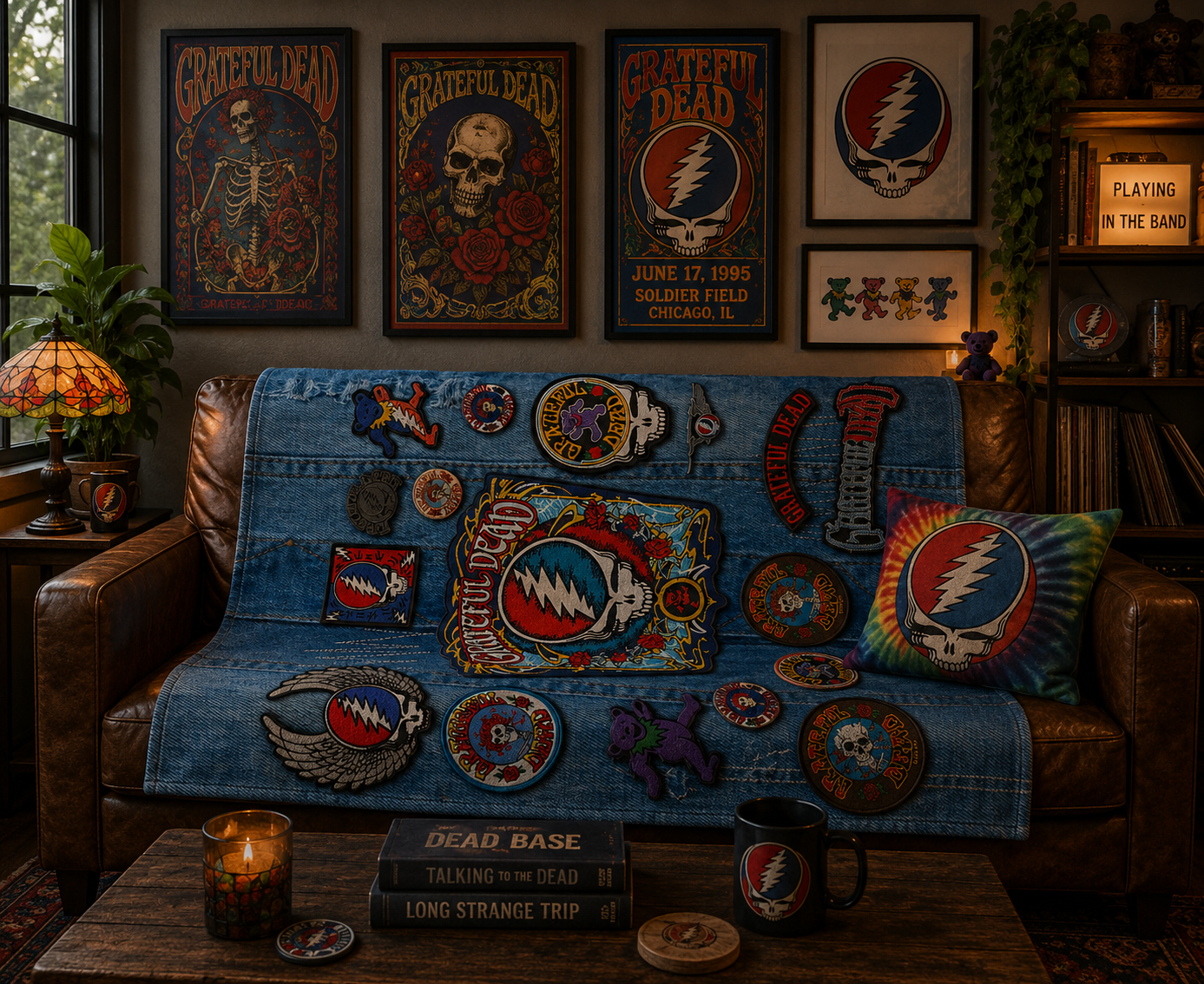 Rocksax Grateful Dead Blanket - Battle Vest