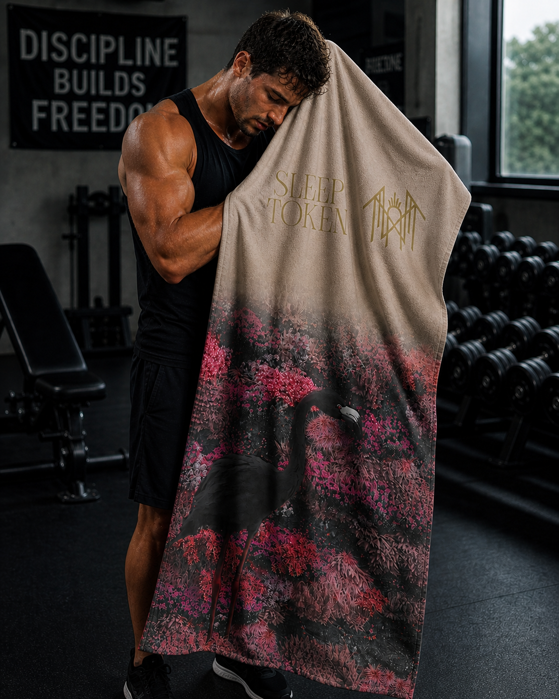 Rocksax Sleep Token Towel - Even In Arcadia Cover