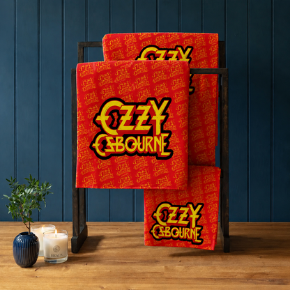 Rocksax Ozzy Osbourne Towel - Logo Red
